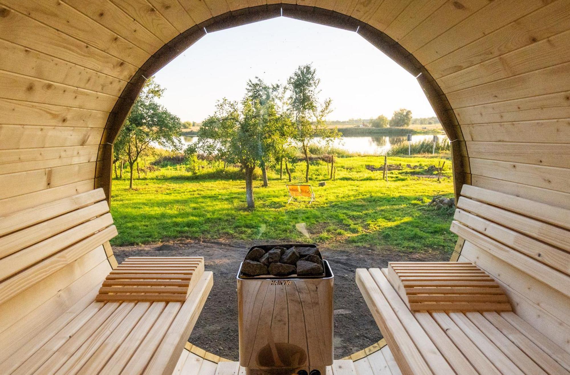 Oderpoint#Sauna#Jacuzzi Gozdowice Kültér fotó